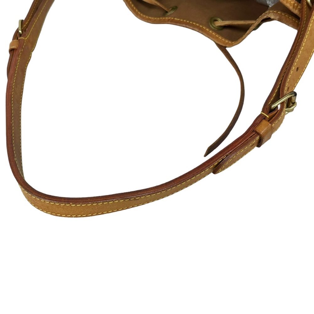 Louis Vuitton Petit Noe Drawstring Bucket Bag Shoulder Bag Monogram Brown - Picture 3 of 9